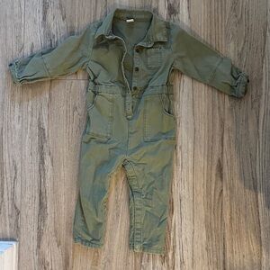 Old Navy Kids Forest Green Jumpsuit